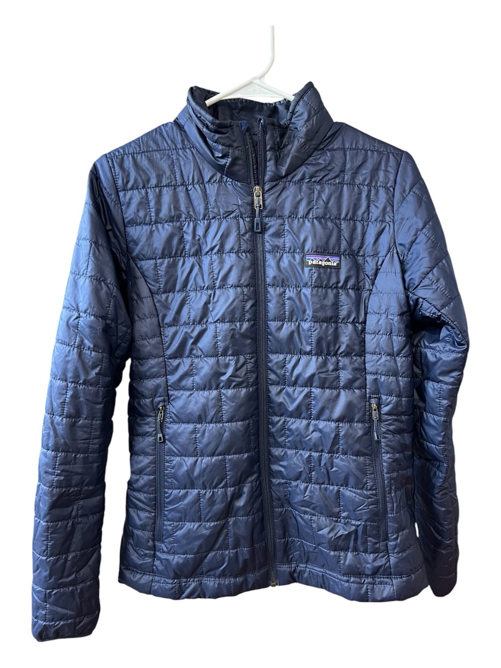 Patagonia Nano Puff Women’s Puffer Jacket Size S Blue Full Zip Quilted